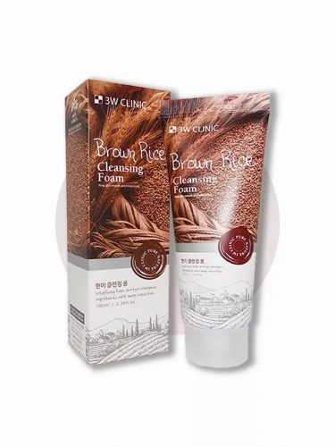 3W CLINIC пенка д/умывания с бурым рисом 100мл